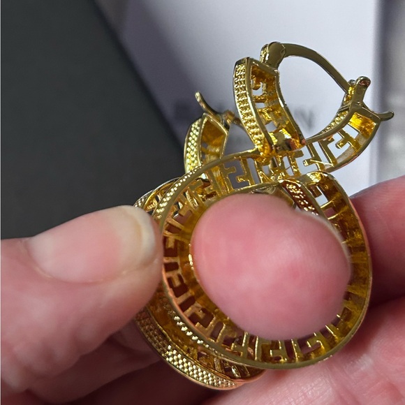 Infiniti Gold Hoop Rarrings - Picture 4 of 11